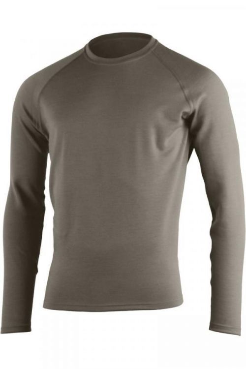 Lasting pánská merino mikina WITY hnědá Velikost: XXL