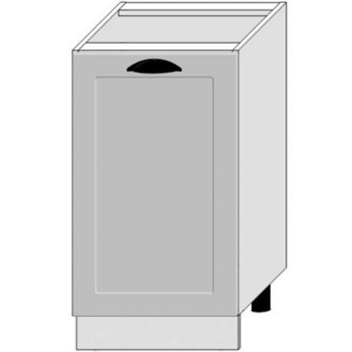 Kuchyňská Skříňka Adele D45 Pl Šedá Mat/Bílý