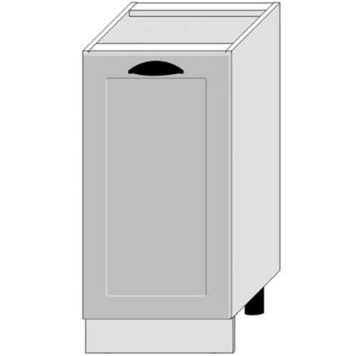 Kuchyňská Skříňka Adele D40 Pl Šedá Mat/Bílý