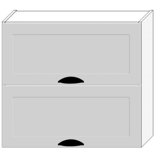 Kuchyňská Skříňka Adele W80grf/2 Šedá Mat/Bílý