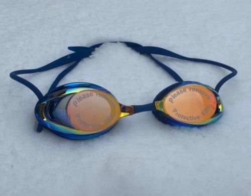 BornToSwim Freedom Mirror Swimming Goggles Tmavě modrá