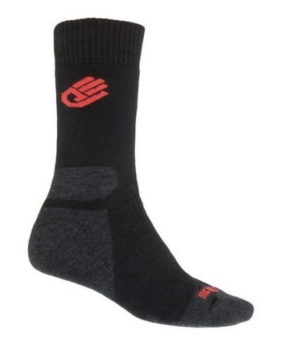 Ponožky Sensor Expedition Merino Wool Velikost ponožek: 35-38 (3-5) / Barva: černá/červená
