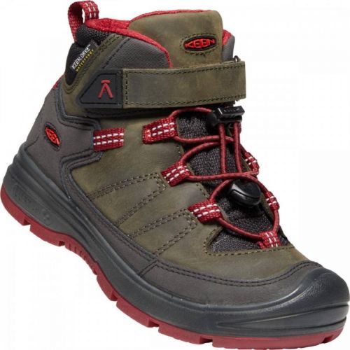 Dětské boty Keen Redwood MID WP C Dětské velikosti bot: 24 / Barva: červená/šedá