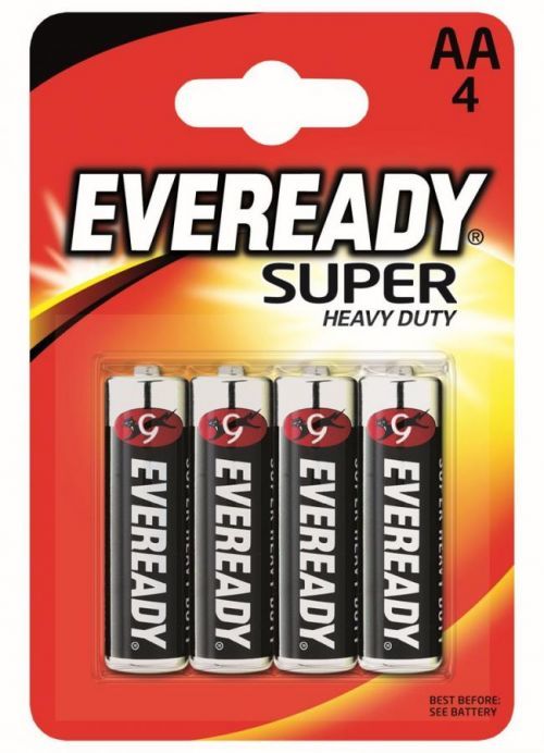 Baterie Energizer Eveready super AA/4pack Barva: černá