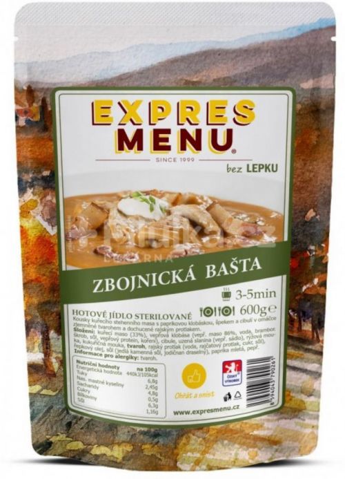Hotové jídlo Expres menu Zbojnická bašta 600g