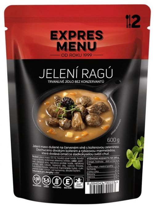 Hotové jídlo Expres menu Jelení Ragú 600 g