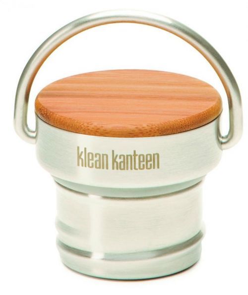 Náhradní uzávěr Klean Kanteen Bamboo Cap Barva: stříbrná