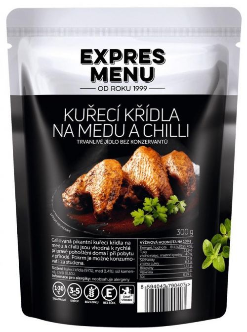 Hotové jídlo Expres menu Kuř.křídla na medu a chilli 30