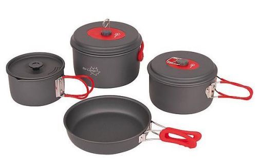 Sada nádobí Bo-Camp Cookware set Explorer XL Barva: šedá