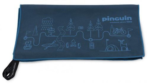 Ručník Pinguin Micro Towel L 60x120 Map Barva: modrá