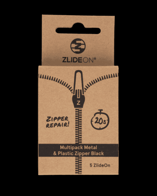 Cestovní vychytávka ZlideOn Multipack Metal & Plastic Zipper Barva: černá