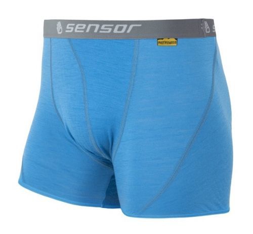 Boxerky Sensor Merino Wool Active modré Velikost: XXL / Barva: modrá