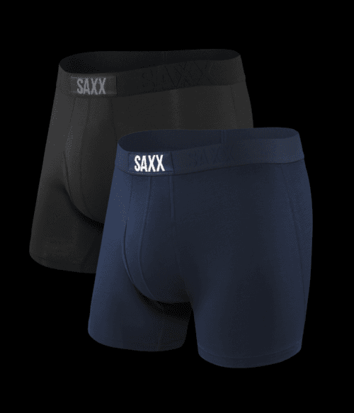 Boxerky Saxx Ultra Boxer Brief Fly 2Pk Velikost: S / Barva: černá/modrá