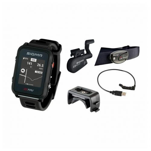 Hodinky Sigma iD.TRI Set Barva: černá