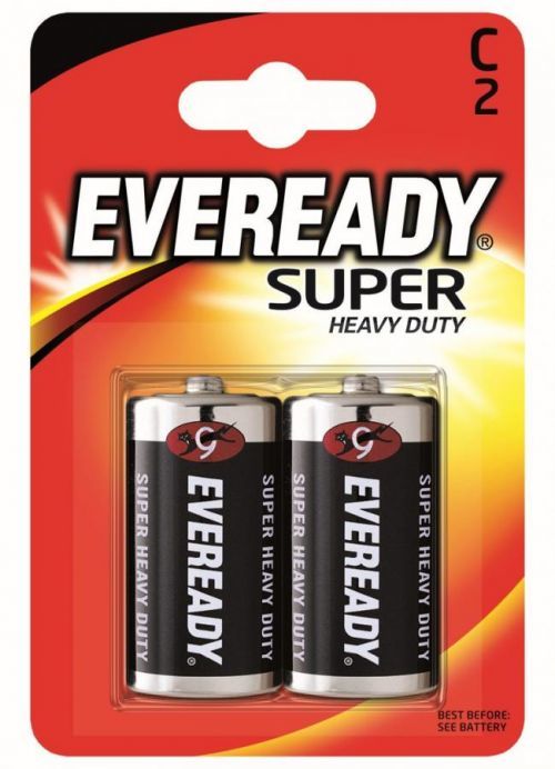 Baterie Energizer Eveready super monočlánek C Barva: černá