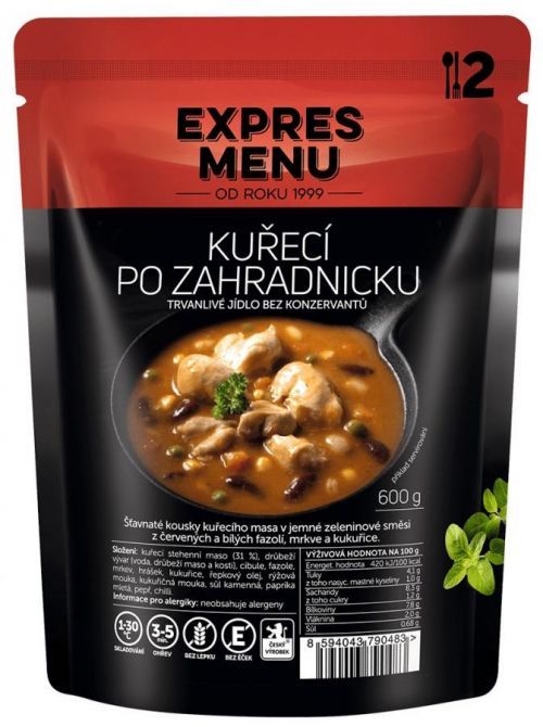 Hotové jídlo Expres menu Kuřecí po zahradnicku 600g