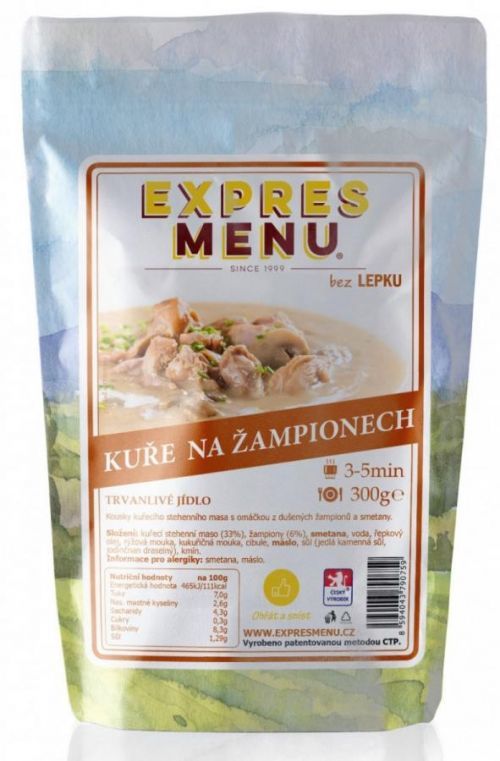 Hotové jídlo Expres menu Kuře na žampionech 300 g