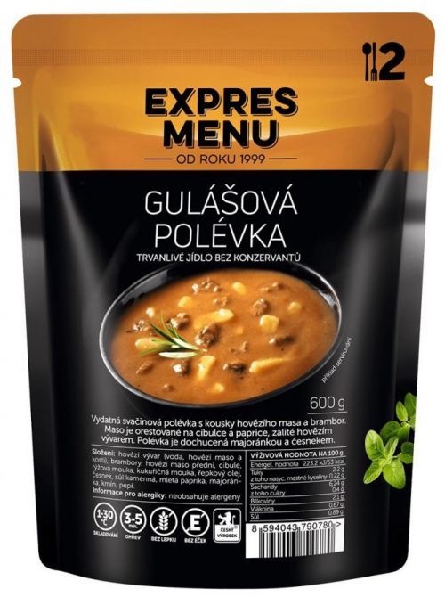 Polévka Expres menu Gulášová polévka 600 g