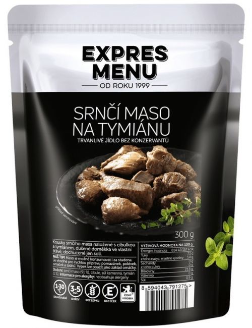 Hotové jídlo Expres menu Srnčí maso na tymiánu 300 g