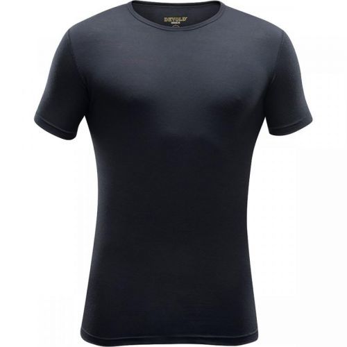 Pánské triko Devold Breeze Man T-Shirt short sleeve Velikost: M / Barva: černá