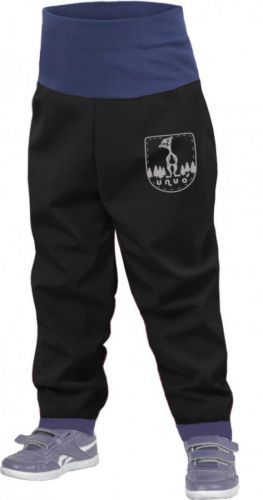 Batolecí kalhoty bez zateplení Unuo Softshell Dětská velikost: 74-80 / Barva: černá