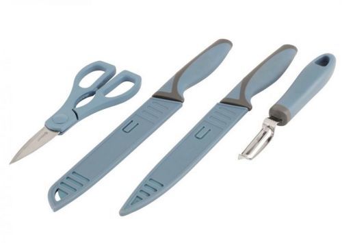 Sada nožů Outwell Chena Knife Set Peeler Scissor Barva: modrá/šedá