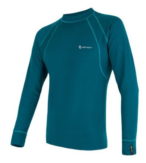 Pánské triko Sensor Double Face dl. rukáv safír Velikost: M / Barva: modrá