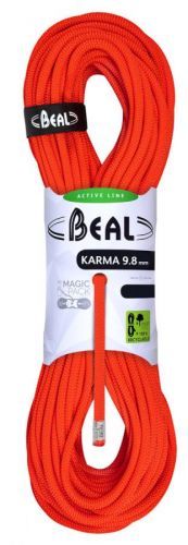 Lezecké lano Beal Karma 9,8 mm (50 m) Barva: oranžová