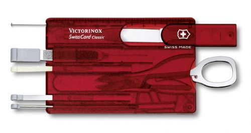 Multifunkční nářadí Victorinox SwissCard Classic Barva: červená