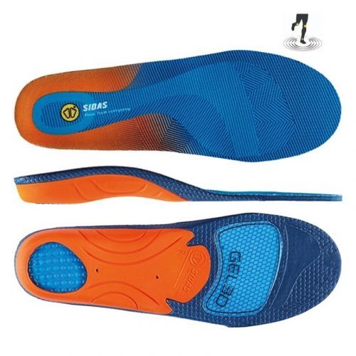 Vložky do bot Sidas Cushioning Gel 3D Velikost bot (EU): 37 - 38 / Barva: modrá/oranžová