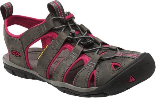 Dámské sandály Keen Clearwater CNX Leather W Velikost bot (EU): 37 (6,5) / Barva: šedá/růžová