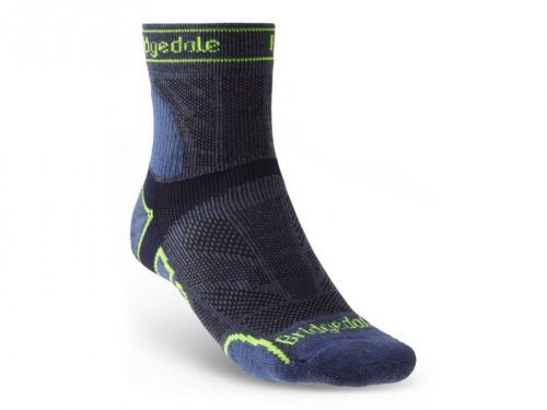 Pánské ponožky Bridgedale Trail Run LW T2 MS 3/4 Crew Velikost ponožek: 40-43 / Barva: modrá