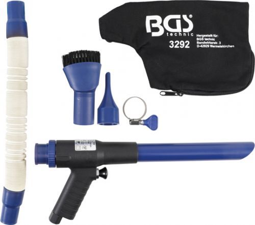 Odsávací a ofukovací pistole, s přepínáním, sada 9 dílů - BGS 3292