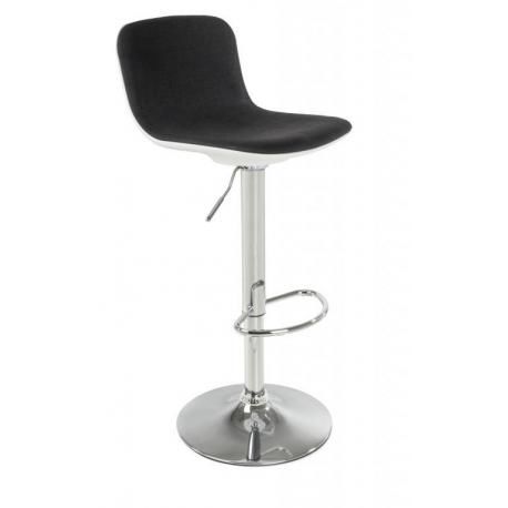 Barová židle Lima, látková, černá  P86563