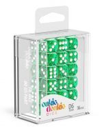 Oakie Doakie Dice Dice Set Translucent Green - D6 12mm (36x)