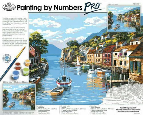 Royal & Langnickel Malování podle čísel Vesnice na vodě