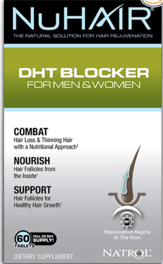 Natrol NuHair DHT Blocker for Men&Women (výživa vlasů), 60 tablet
