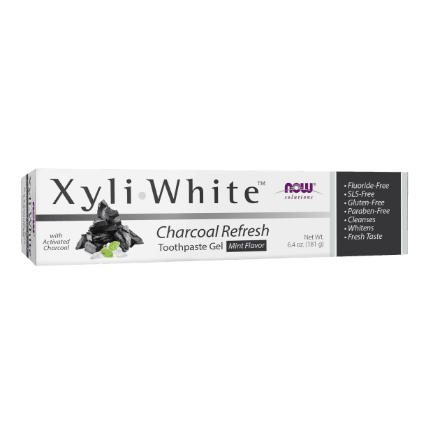 Now® Foods NOW Zubní pasta XyliWhite Charcoal Refresh (s aktivním uhlím), 181g