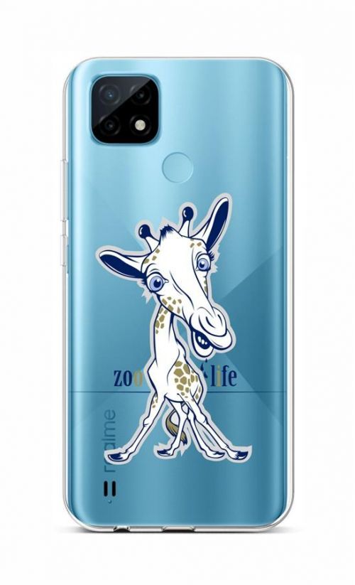 Kryt TopQ Realme C21 silikon Zoo Life 66843