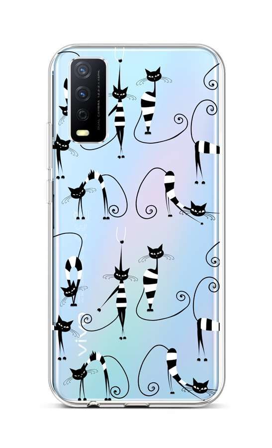 Kryt TopQ Vivo Y11s silikon Cats 1 66594