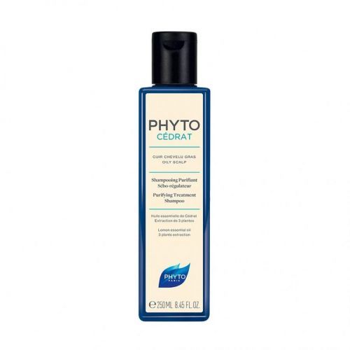 Phyto Cédrat Purifying Treatment Shampoo Ošetřující a posilující šampon pro mastnou pokožku hlavy 250 ml
