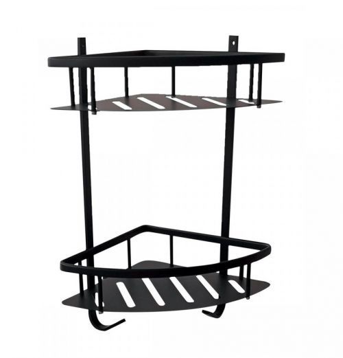 Rohová polička RAV Slezák černá matná YUA0800CMAT