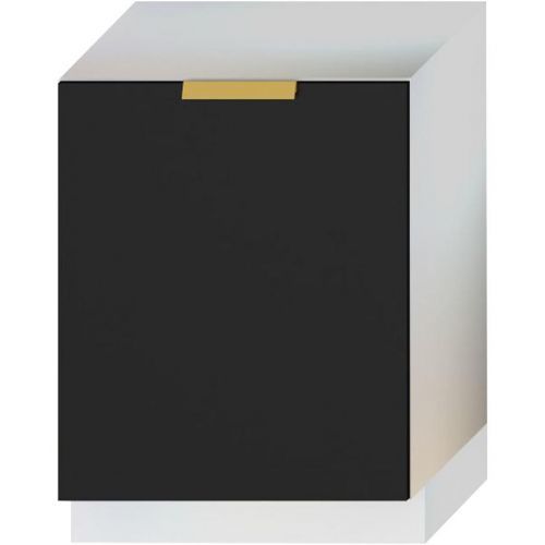 Dvířka Pro Vestavnou Myčku  Denis 60pz Černá Mat