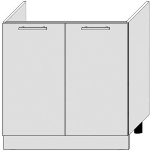 Kuchyňská Skříňka Bono D80zl Bílá Alaska/Bílý