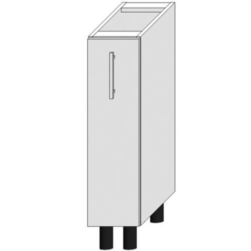 Kuchyňská Skříňka Bono D20 Cargo + Koš Bílá Alaska/Bílý