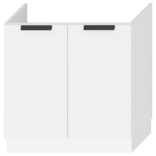 Kuchyňská Skříňka Denis D80zl Bílý Satén Mat/Bílý