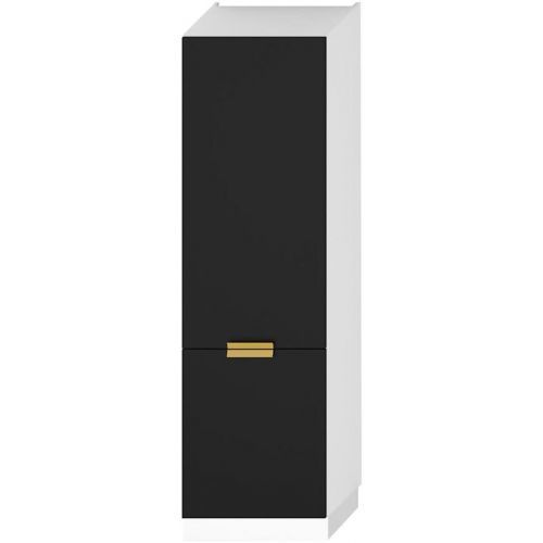 Kuchyňská Skříňka Denis D60sł 2133 Pl 2fr Černá Mat Continental/Bílý