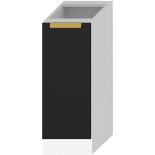 Kuchyňská Skříňka Denis D30 Pl Černá Mat Continental/Bílý