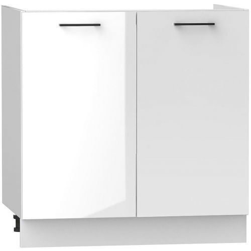 Kuchyňská Skříňka Oscar D80zl Bílý Lesk/Bílý