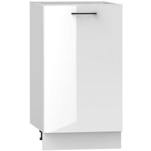 Kuchyňská Skříňka Oscar D45 Pl Bílý Lesk/Bílý